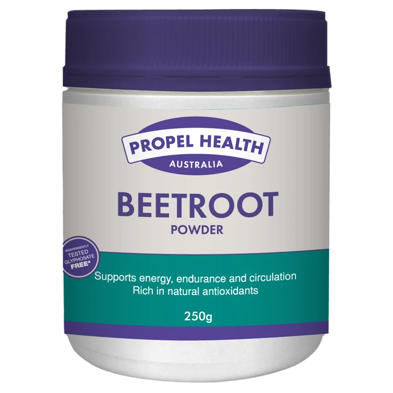 Beetroot powder Australia: Propel Health 250 g jar
